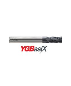 YG1-G9H92008N - 1/8 x 1/8 x 3/4 x 2-1/4 - Ygbasix Carbide 4 Flute 30Deg. Helix Long Length E/M Coated