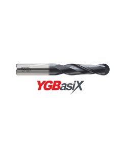 YG1-G9I07008N - 1/8 x 1/8 x 3/4 x 2-1/4 - Ygbasix Carbide 2 Flute 30Deg. Helix Long Ball E/M Coated