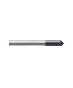 YG1-E5I56008 - 0 x 1/8 x .063 x 1-1/2(90˚) - Ygbasix 4 Flutes  0Deg. Helix Chamfer Mill(90˚)