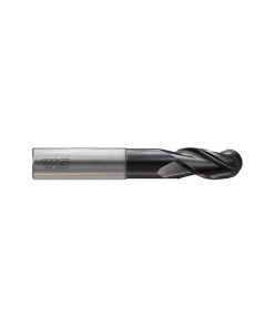 YG1-JAI59024 - 3/8 x 3/8 x 1/2(2-1/8) x 4 - Alu Power Hpc 3 Flute 37Deg. Helix Ball Dlc Coated End Mill