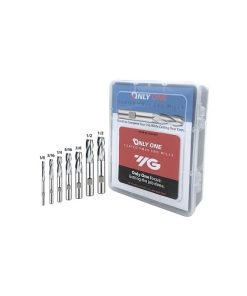 YG1-GYG66KIT7 - 1/8, 3/16, 1/4, 5/16, 3/8, 1/2 - Only One Pm60 4 Flutes Multiple Helix Center Cut Regular Length End Mill