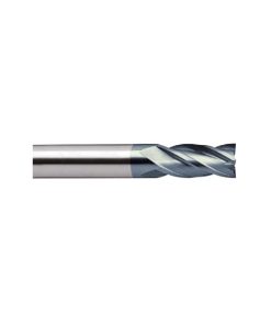 YG1-UGMGF58008 - 1/8 x 1/8 x 3/4 x 2-1/4 - 4 Flute Square 30 Degree Helix Long Length Y- Coating Carbide End Mill