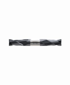 YG1-E5H87008 - 1/8 x 3/8 x 3/8 x 3 - Ygbasix Carbide 2 Flutes 30Deg. Helix Regular Length Double E/M Uncoated
