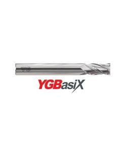 YG1-E5H92028 - 7/16 x 7/16 x 2 x 4 - Ygbasix Carbide 4 Flutes 30Deg. Helix Long Length E/M Uncoated