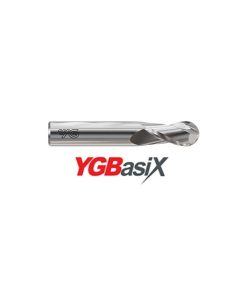 YG1-E5I02001 - 1/64 x 1/8 x 3/64 x 1-1/2 - Ygbasix Carbide 2 Flutes 30Deg. Helix Regular Ball E/M Uncoated