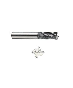 YG1-EMD46008 - 1/8 x 1/8 x 3/8 x 1-1/2 - V7 Mill Steel 4 Flute Regular Length Carbide End Mill