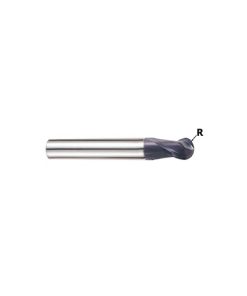 YG1-GM876010 - 1.0(R0.5) x 3.0 x 3.0 x 38.0 - X-Power Pro 2 Flute Short Length Ball Nose End Mill