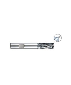 YG1-GYG68116 - 1-1/4 x 1-1/4 x 2 x 4-1/2 - Only One Pm60 6 Flutes 30 Degree Helix Roughing (Fine) Center Cut End Mill