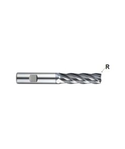 YG1-GYG69016 - 1/4 x 3/8 x 5/8 x 2-7/16 - Only One Pm60 4 Flutes Multiple Helix Roughing (Fine) Center Cut Corner Radius End Mill