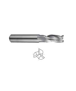YG1-98016 - 1/4 x 1/4 x 3/4 x 1 x 2-1/2 N.210 - 3 Flute 30 Degree Helix Roughing With Neck Alu-Power Carbide End Mill