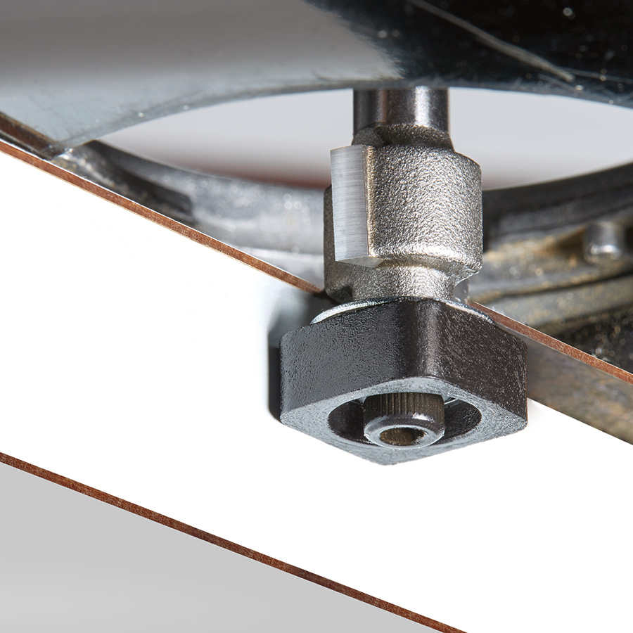 47147 Carbide Tipped Laminate Trimmer with Euro™ Square Bearing 1/2 Dia x 19/64 x 1/4 Inch Shank Router Bit