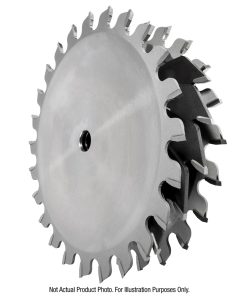 656030 Carbide Tipped Dado 6 Inch Dia x 18T ATB/FT 15 Deg, 5/8 Bore, Dado Set with Five 2-Wing Chippers