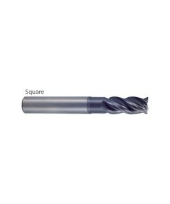 YG1-UGMF72921 - 1 x 1 x 1-1/8 x 2-5/8 x 6 - V7 Plus A 4 Flute Multiple Helix Extended Neck Plain Shank End Mill