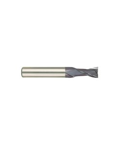 YG1-UGMF90008 - 1/8 x 1/8 x 1/2 x 1-1/2 - 2 Flute Square 30 Degree Helix Y- Coating Carbide End Mill