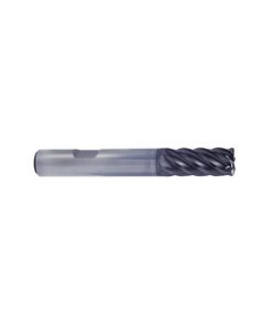 YG1-UGMG23944 - 3/4(R.120) x 3/4 x 1-1/2 x 4 - V7 Plus A 6 Flute 45 Degree Helix Corner Radius Flat Shank End Mill