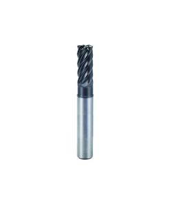 YG1-UGMH09016 - 1/4(R.030) x 1/4 x 3/8 x 3/4 x 4 - V7 Plus A 6 Flute 45 Degree Helix Corner Radius Extended Neck End Mill