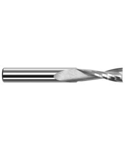 End Mills for Plastics - Square Upcut - 2 Flute - Slow Helix