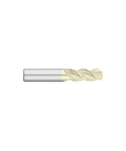 Carbide - Aluminum - 3 Flute - Ball - 45° Helix - Chipbreaker