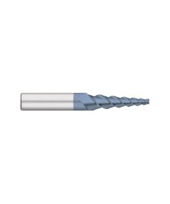 Carbide - 3 Flute - Square - 30° Helix - Tapered