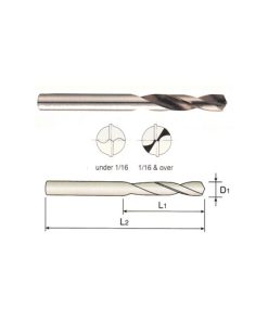 YG1-D1118025 - 25/64 x 1-7/8 x 3-1/4 - Hss(M2) Screw Machine Drill