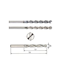 YG1-DL517005 - 5/64 x 2 x 3-3/4 - Hssco5 Parabolic Flute Taper Length Straight Shank Drill
