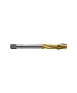 YG1-TTF19244R - M4x0.7, D4 - Hss-Pm Spiral Flute Tap Chip Breaker Tin Coating Without Coolant, Short Chamfer