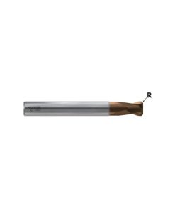 YG1-HPK15003 - 0.3(R0.02) x 3 x 0.45(1) x 40 - X1-Eh 2 Flute 35Deg Corner Radius End Mill