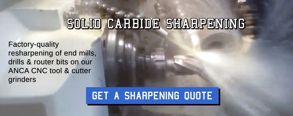 solid carbide sharpening