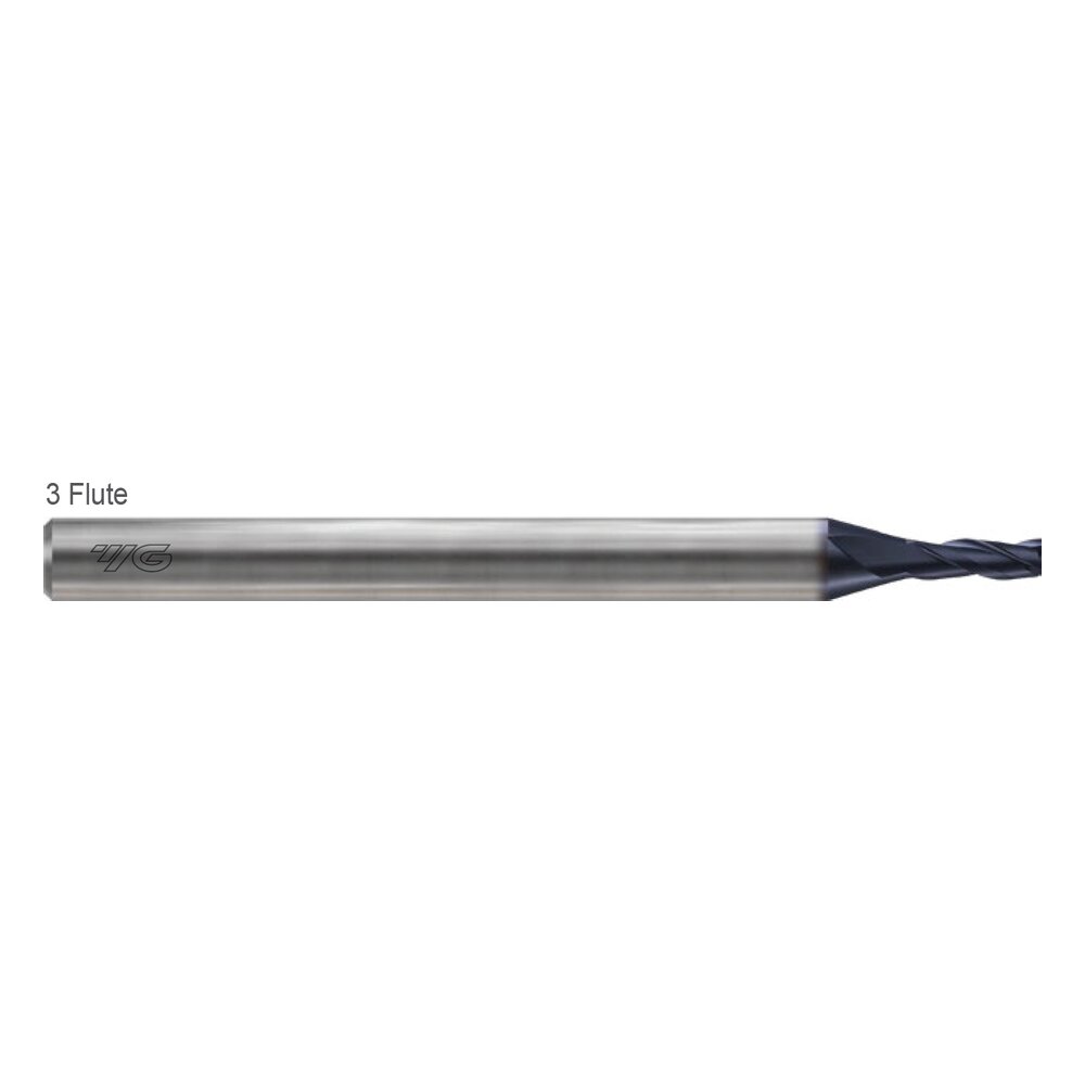 YG-1 YG Miniature Solid Carbide End Mills — 3 Flute E5K71,EMK71 Square Miniature