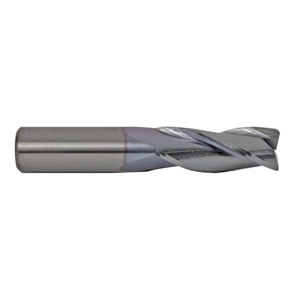 M.A.Ford 11374 TuffCut GP 3 Flute End Mill 5/8x1-5/8x3-1/2x.030R TiCN