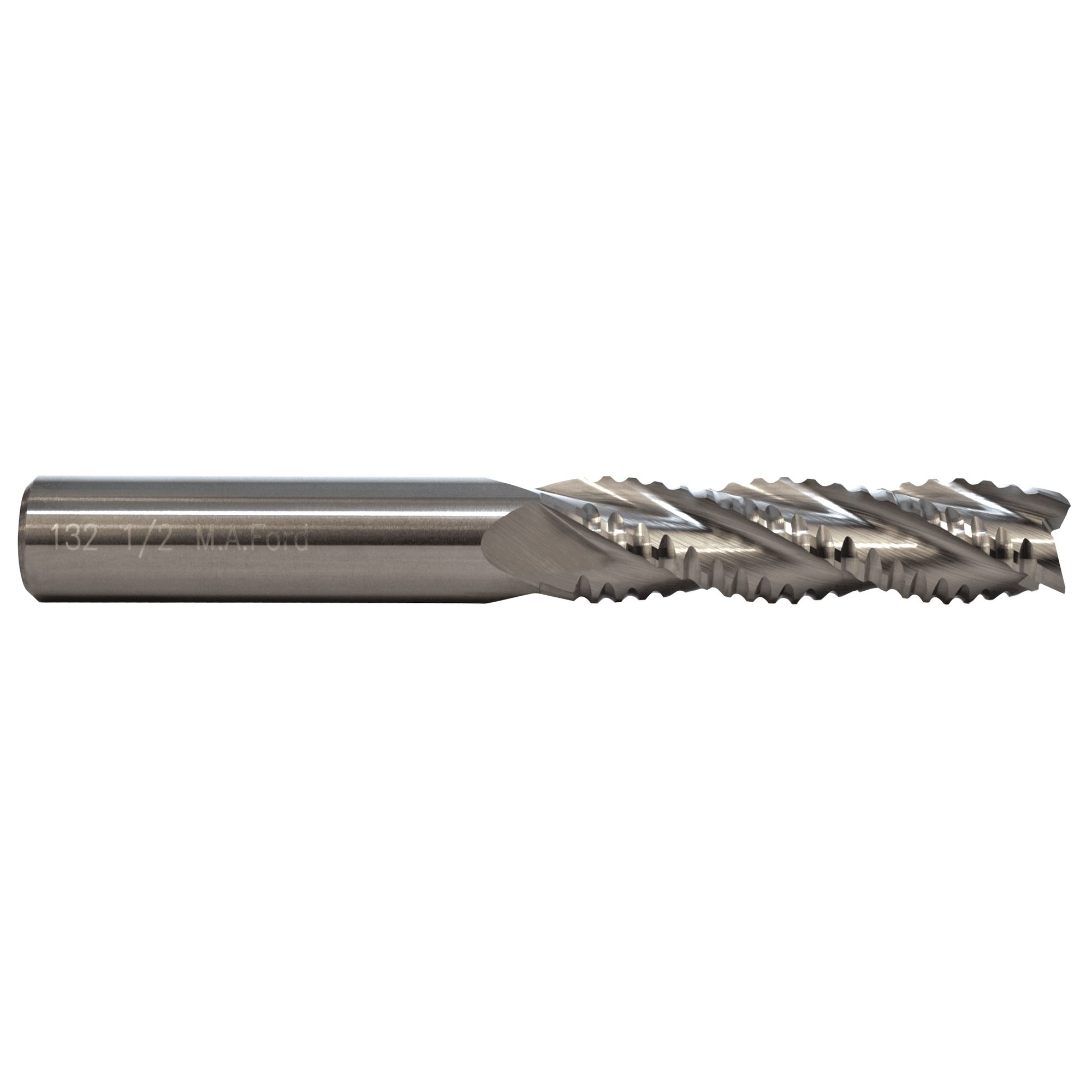 M.A.Ford 76992 TuffCut GP 4 Flute End Mill Chipbreaker Long 3/8x1-1/2x3-1/2 TiN