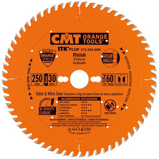 CMT 272.115.24 - ITK Plus finishing Thin Kerf saw blades