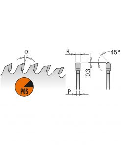 CMT 281.760.48H - Industrial low noise & chrome coated circular saw blades with TCG grind