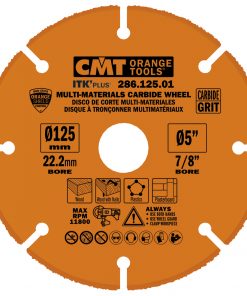 CMT 286.125.01 - Multi-Materials Carbide Wheel for Angle Grinder