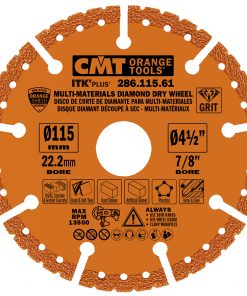 CMT 286.125.61 - MULTI-MATERIALS DIAMOND DRY WHEEL FOR ANGLE GRINDER