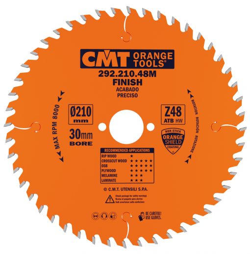 CMT 292.165.40H - Fine cut-off circular saw blades Finishing