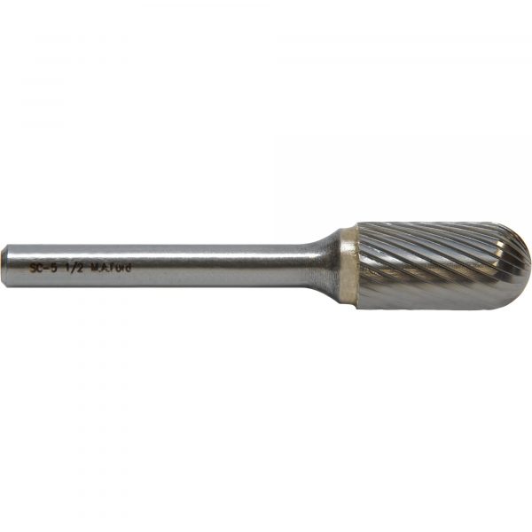 M.A.Ford 42117 Edge Hog Bur Cylindrical Radius End 1/4x5/8x2 SC-1-F