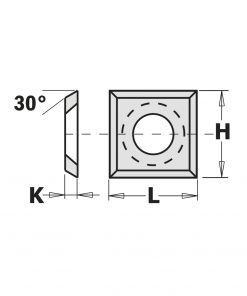CMT 790.136.00 - Indexable knives - 4 cutting edges - 30°/35°