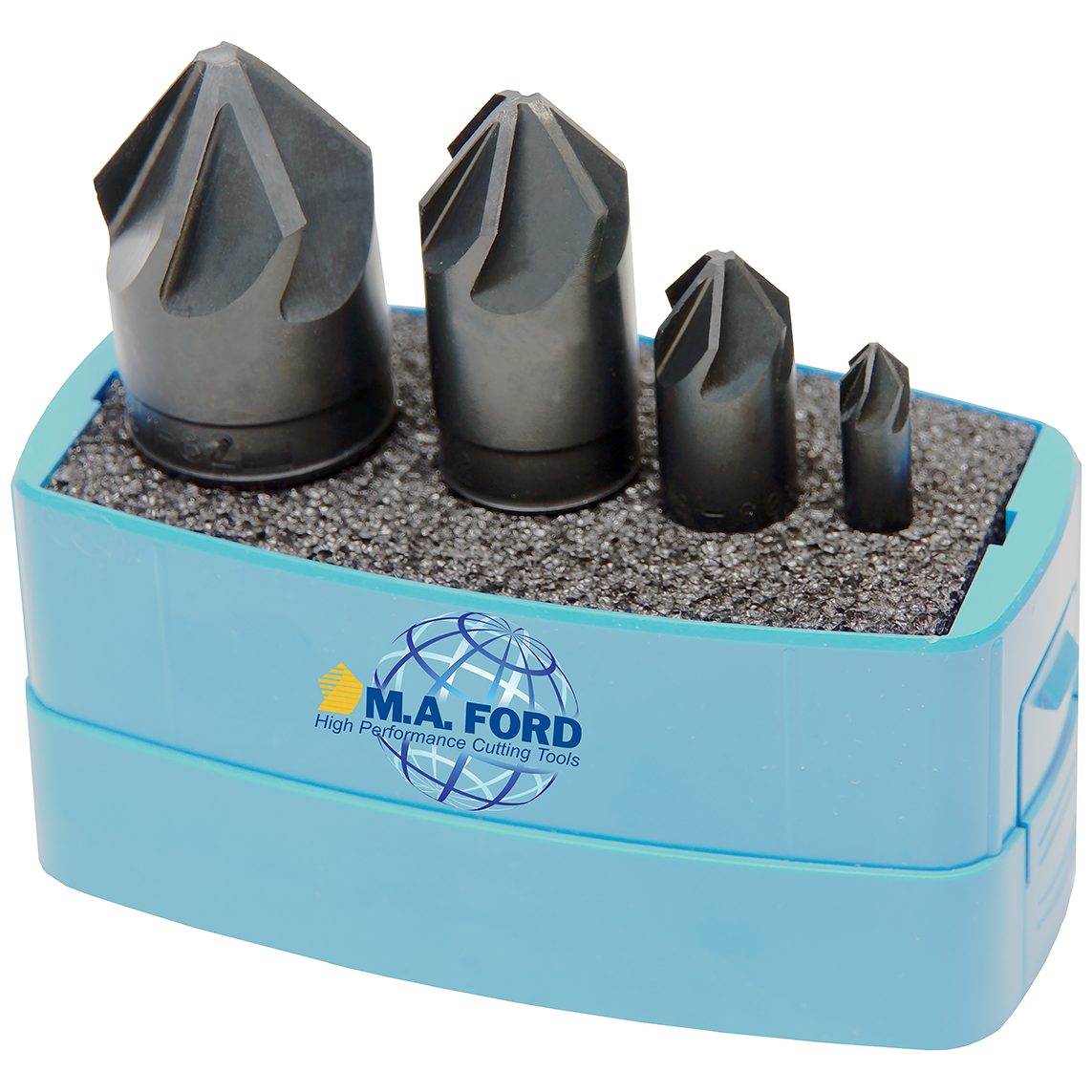 M.A.Ford 79001 M.A.FORDMAX HSS 6 Fl C'Sink Set Set 1/4 5/16 3/8 1/2 5/8 3/41x60°