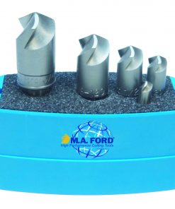 M.A.Ford 96380 M.A.FORDMAX HSS 3 Fl Aircraft C'Sink Set Set 1/4 3/8 1/2 5/8 3/4x60°