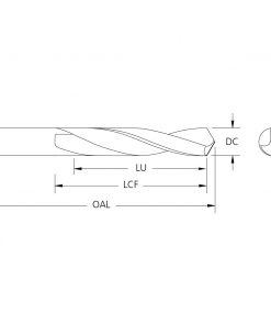 M.A.Ford 24124 Twister GP 5X Drill #57x3/4x1-1/2