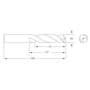 M.A.Ford 27013 Twister Brad and Spur Drill #40x1/2x1-13/16