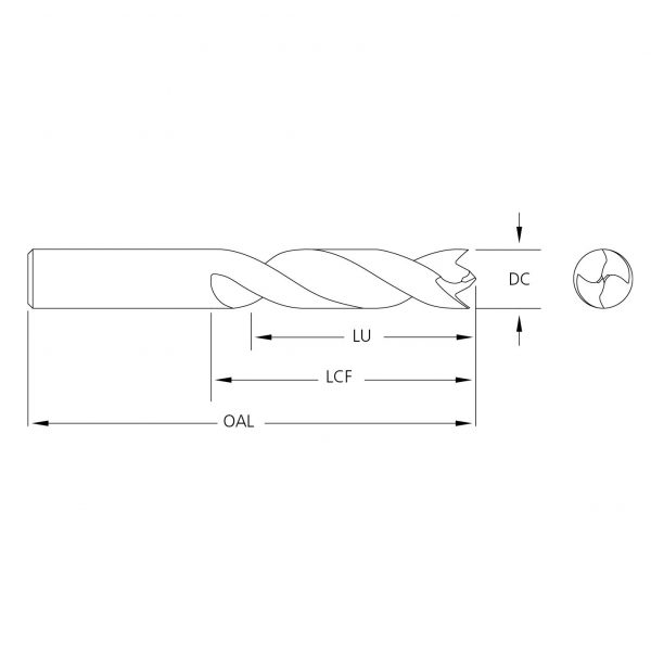 M.A.Ford 27013 Twister Brad and Spur Drill #40x1/2x1-13/16