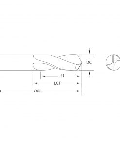M.A.Ford 26290 Twister GP 3X Drill 4.60mmx24x58
