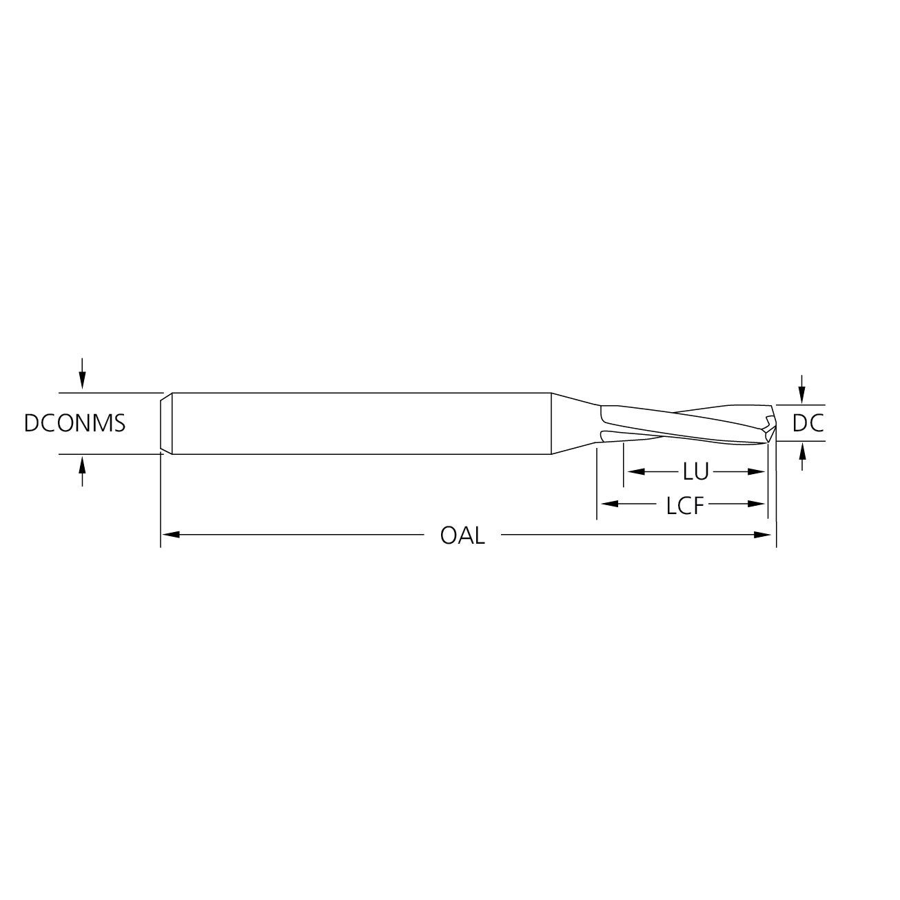 M.A.Ford 34044 Twister Micro-Tuff Drill #72x.250x1-1/2x1/8Sh