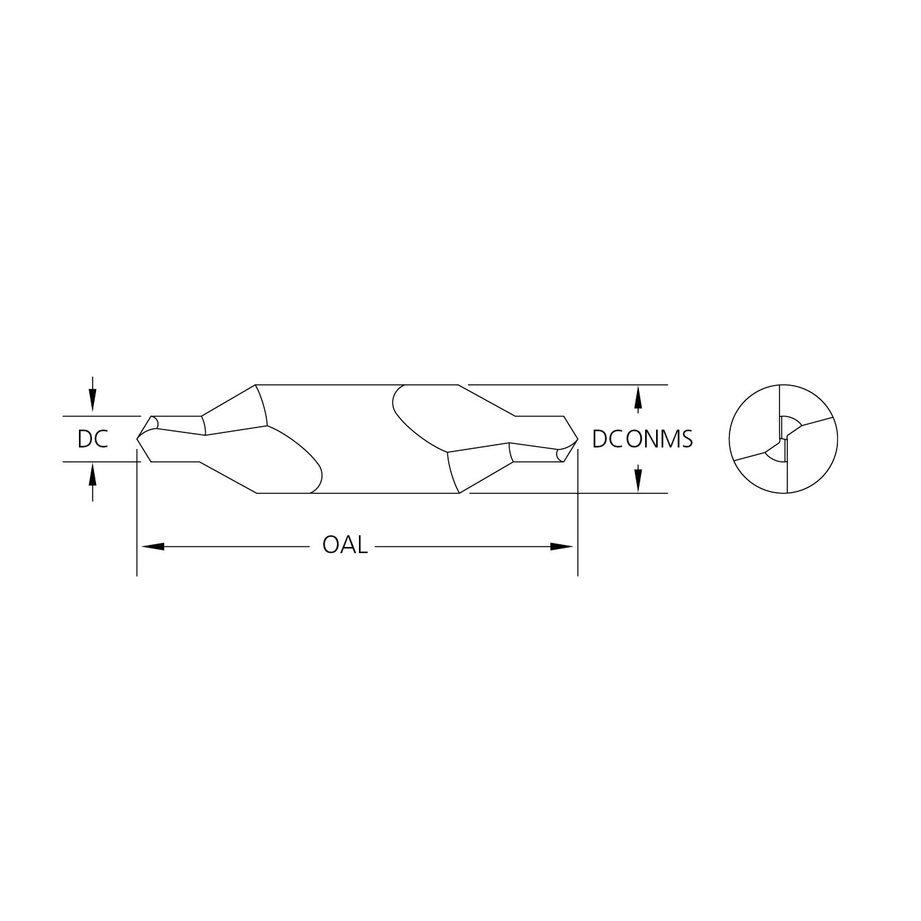 M.A.Ford 40225 Carbide Center Drill 1.25mmx31.5x3.15Sh