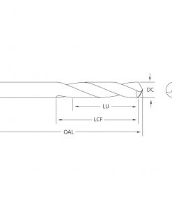 M.A.Ford 40301 Carbide NC Spotting Drill 120° 3/16x1x2