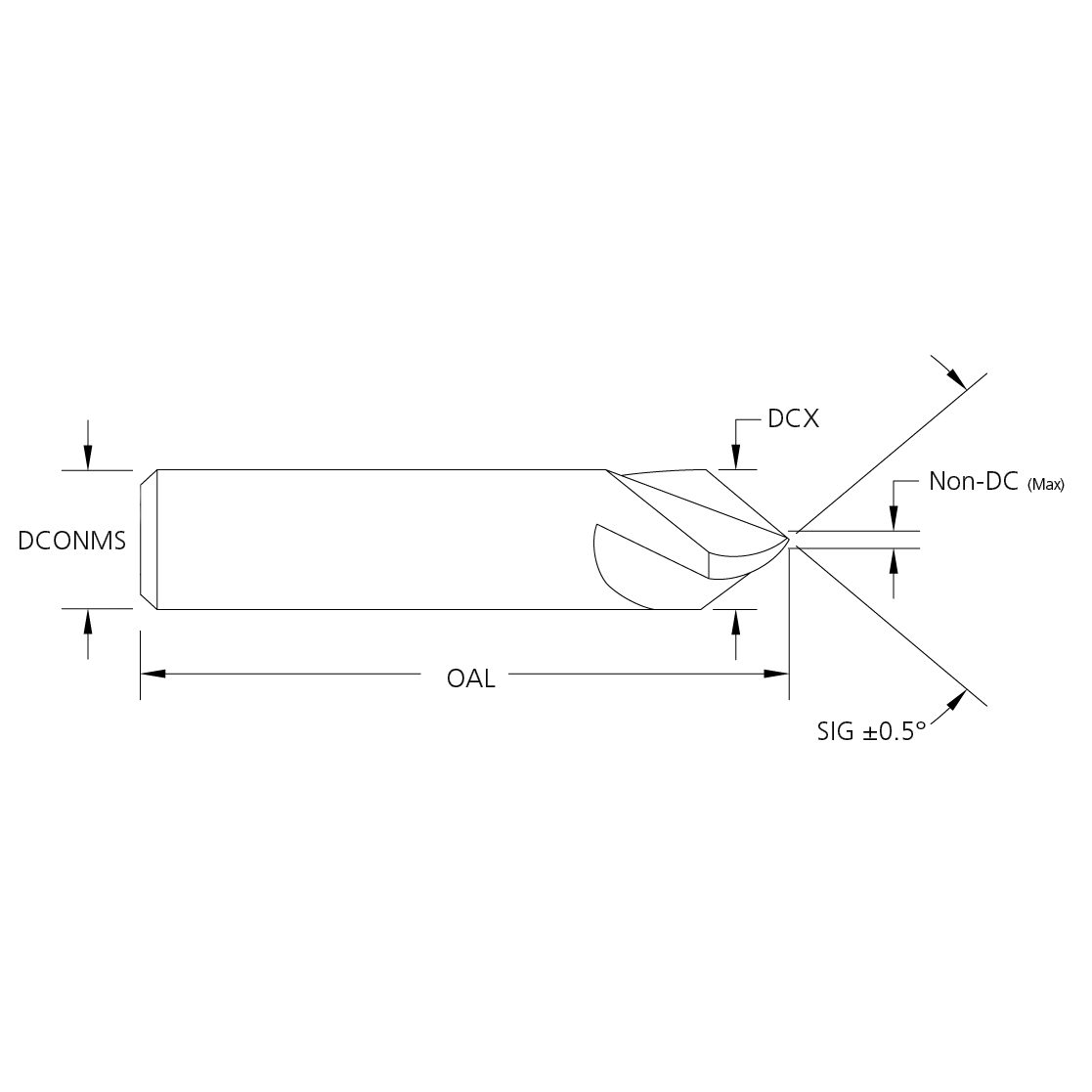 M.A.Ford 94111 M.A.FORDMAX HSS 3 Fl Aircraft C'Sink 1/4 x 120°