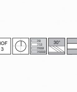 M.A.Ford 11651 TuffCut GP 3 Flute End Mill 1/4x3/4x2-1/2