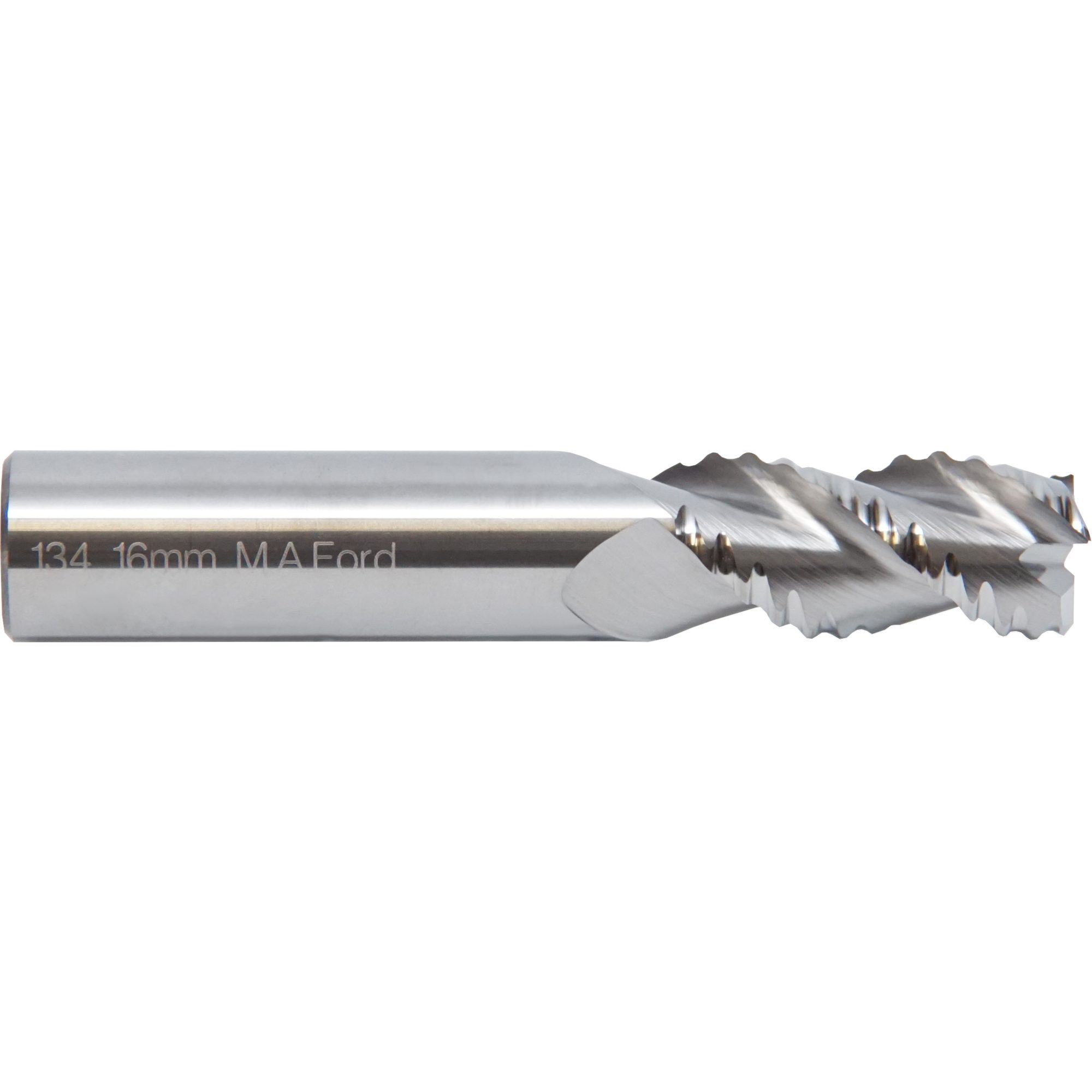 M.A.Ford 75075 TuffCut AL 3 Flute End Mill Rougher 3/4x1-1/2x4x3/4 Shk